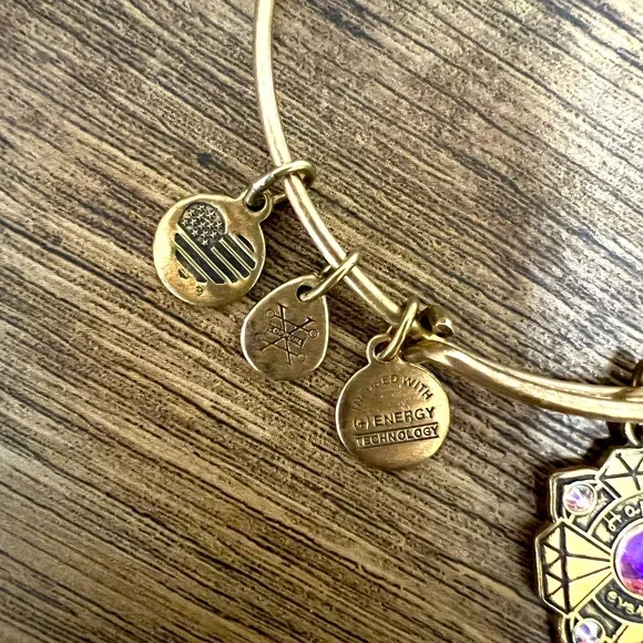 ALEX AND ANI antique gold bracelet. “Bride” edition - Picture 3 of 4